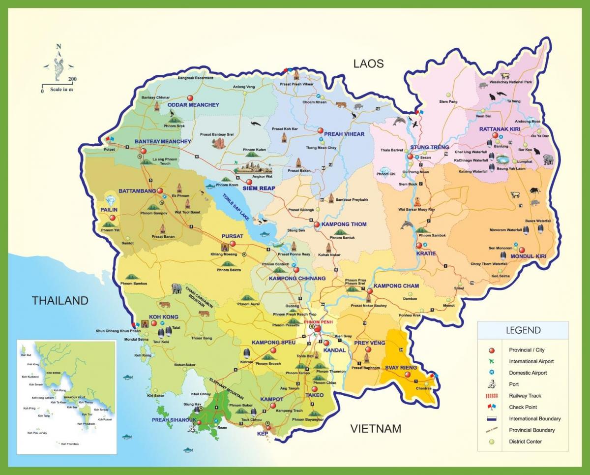 מפה של קמבודיה