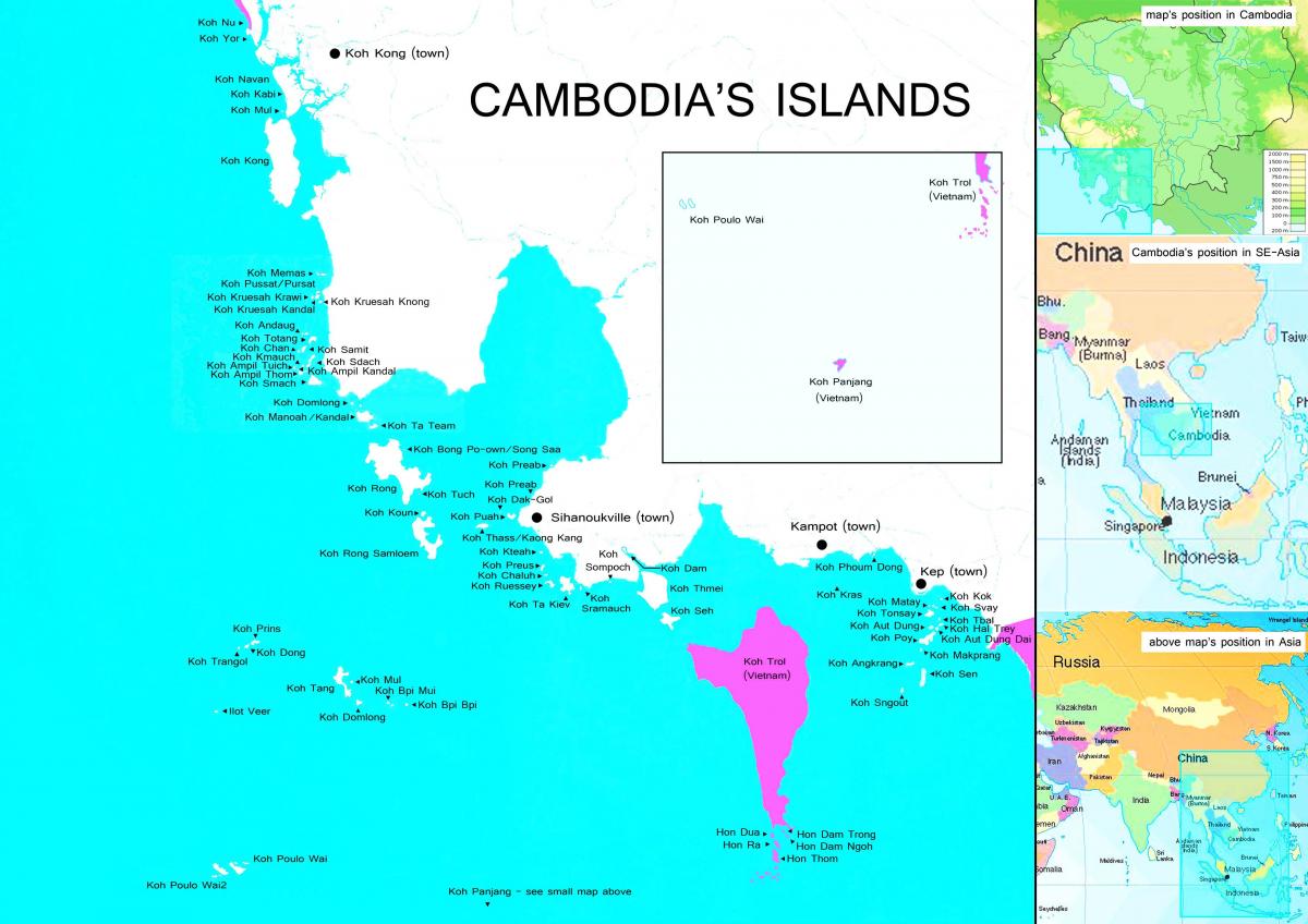 מפה של קמבודיה איי