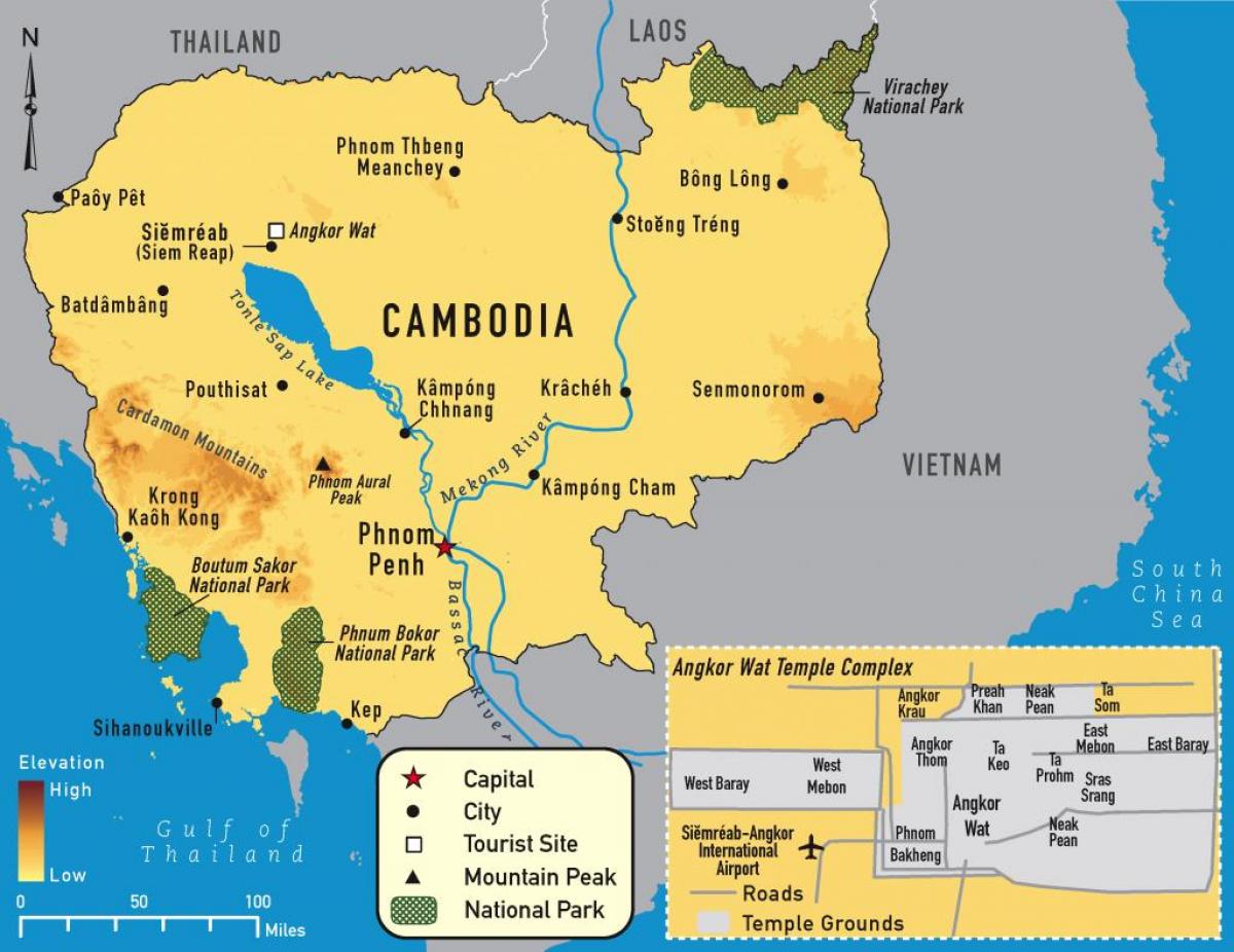 אנגקור מפת קמבודיה