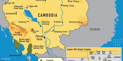 אנגקור מפת קמבודיה