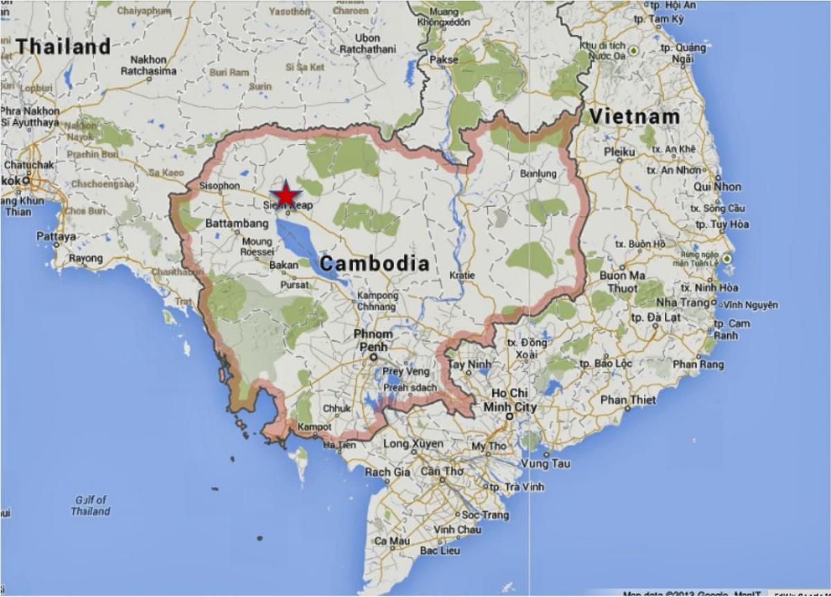מפה של siem reap קמבודיה